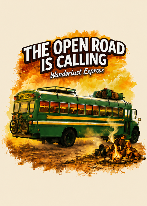 Open Road Is Calling Graphic T-Shirt